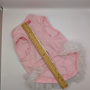 Pink and White Tulle Dog Dress